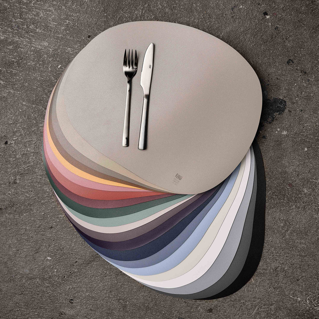 RAW Platzset Soft Surface Hellgrau