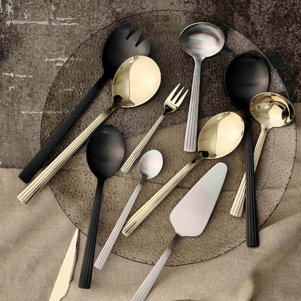 RAW Sauce-/Kartoffellöffel-Set matt stahl