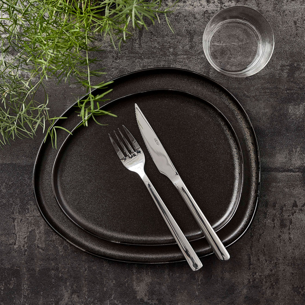 RAW Organic Frühstücksteller titanium black