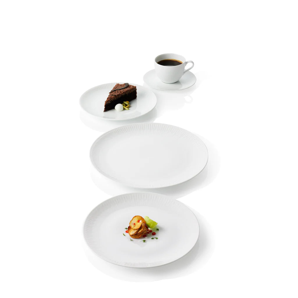 Relief Dessertteller D20 cm 4 Stk. weiß