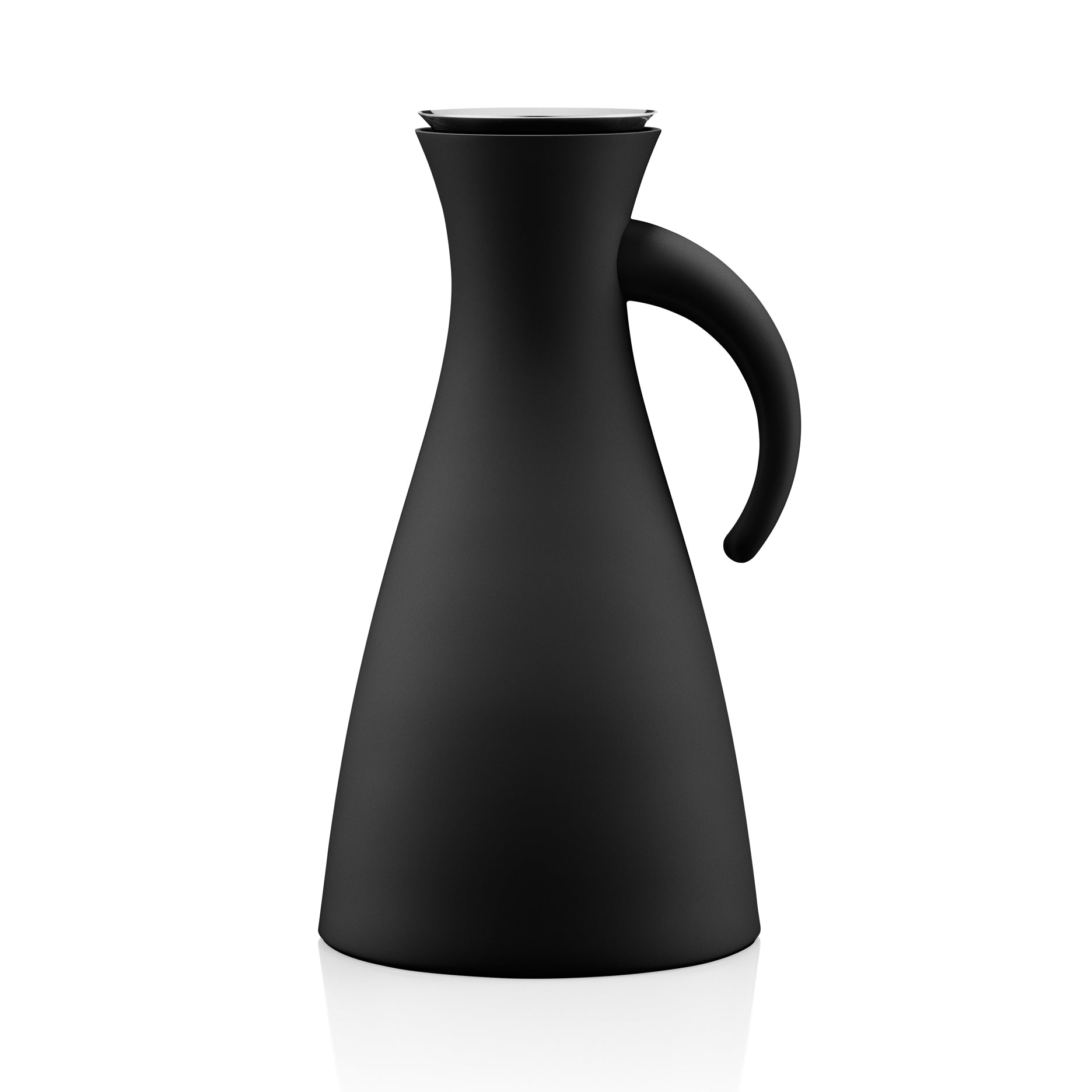 Thermoskanne 1 l, Matt Schwarz