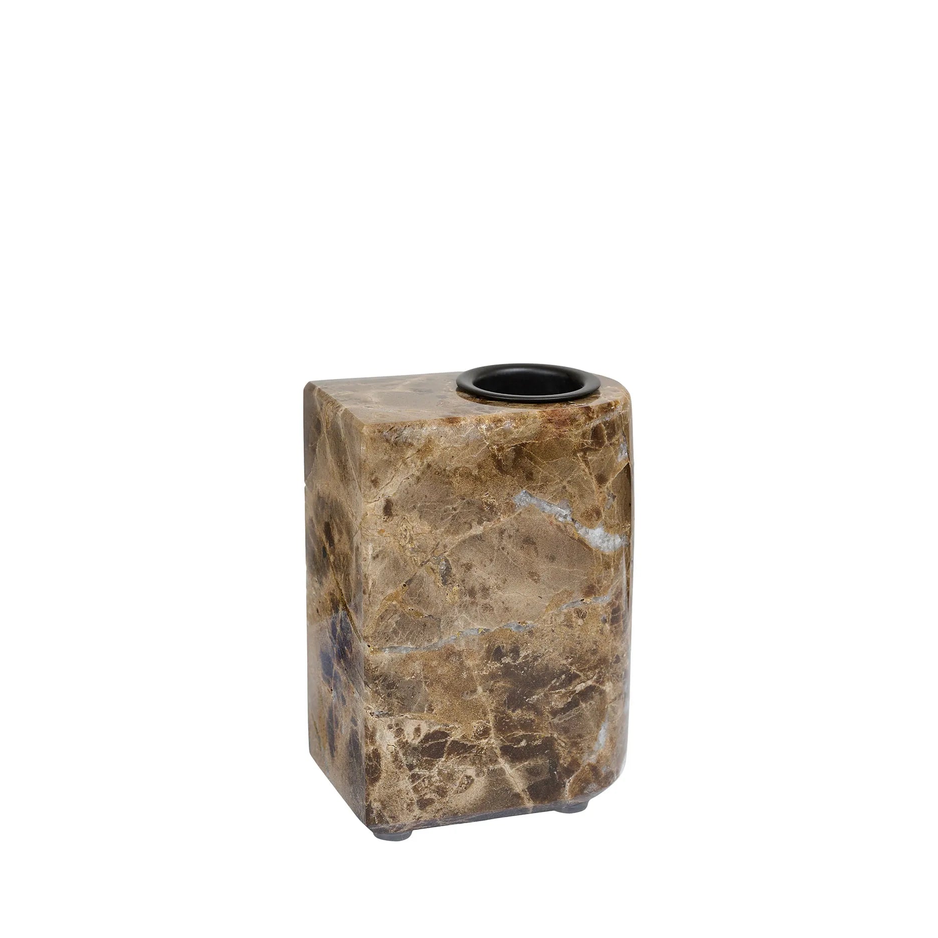 Marble II Cube Kerzenhalter 1 Kerze