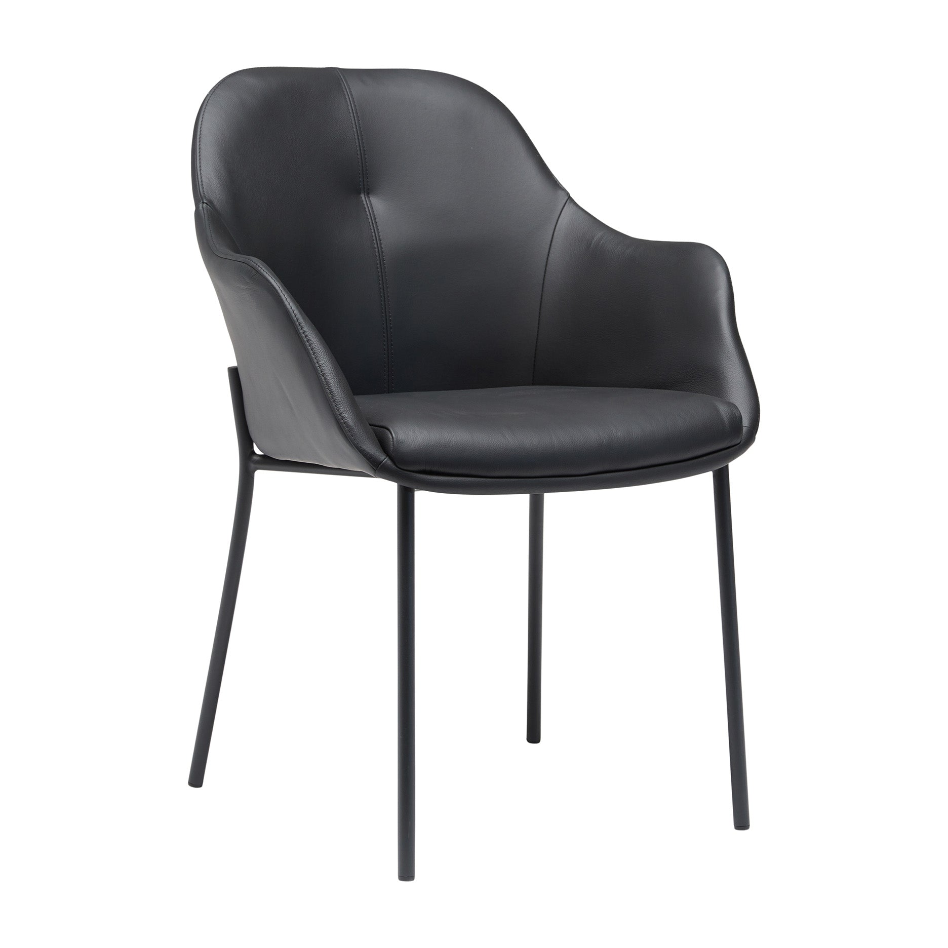 New Age Stuhl m. festen Beinen - leder