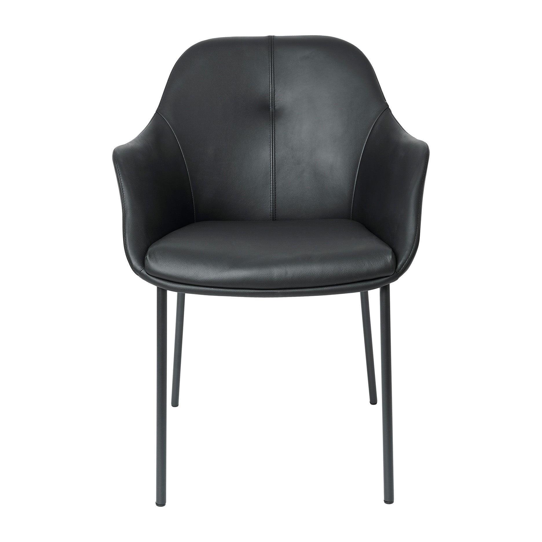 New Age Stuhl m. festen Beinen - leder