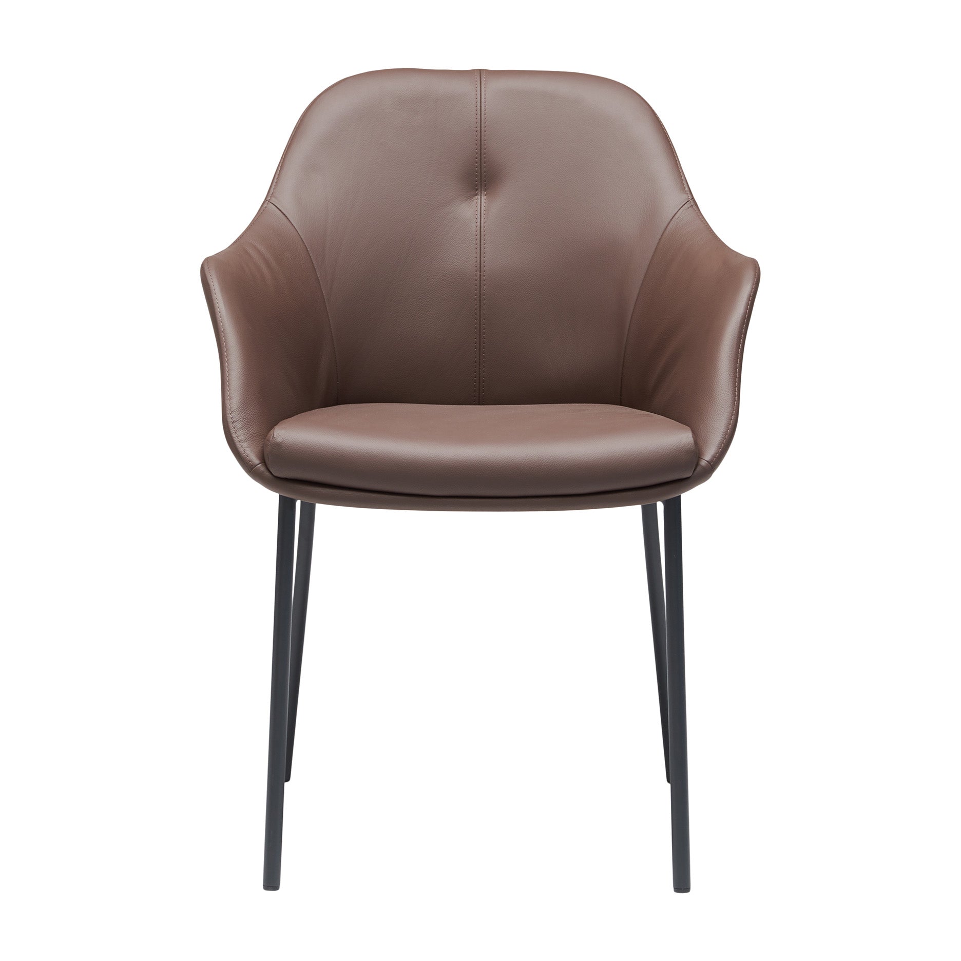 New Age Stuhl m. festen Beinen - leder