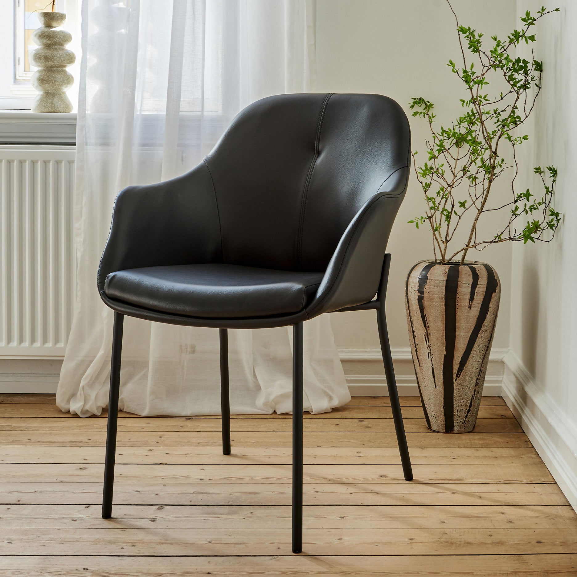 New Age Stuhl m. festen beinen - PU