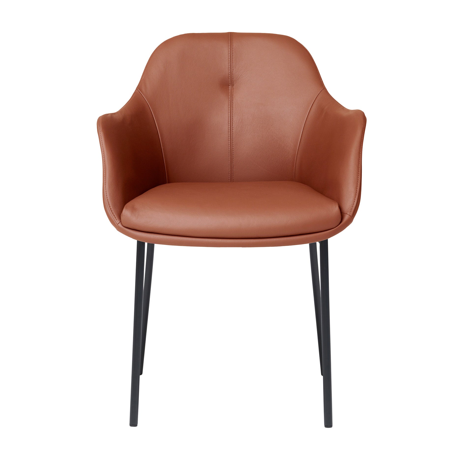 New Age Stuhl m. festen Beinen - leder
