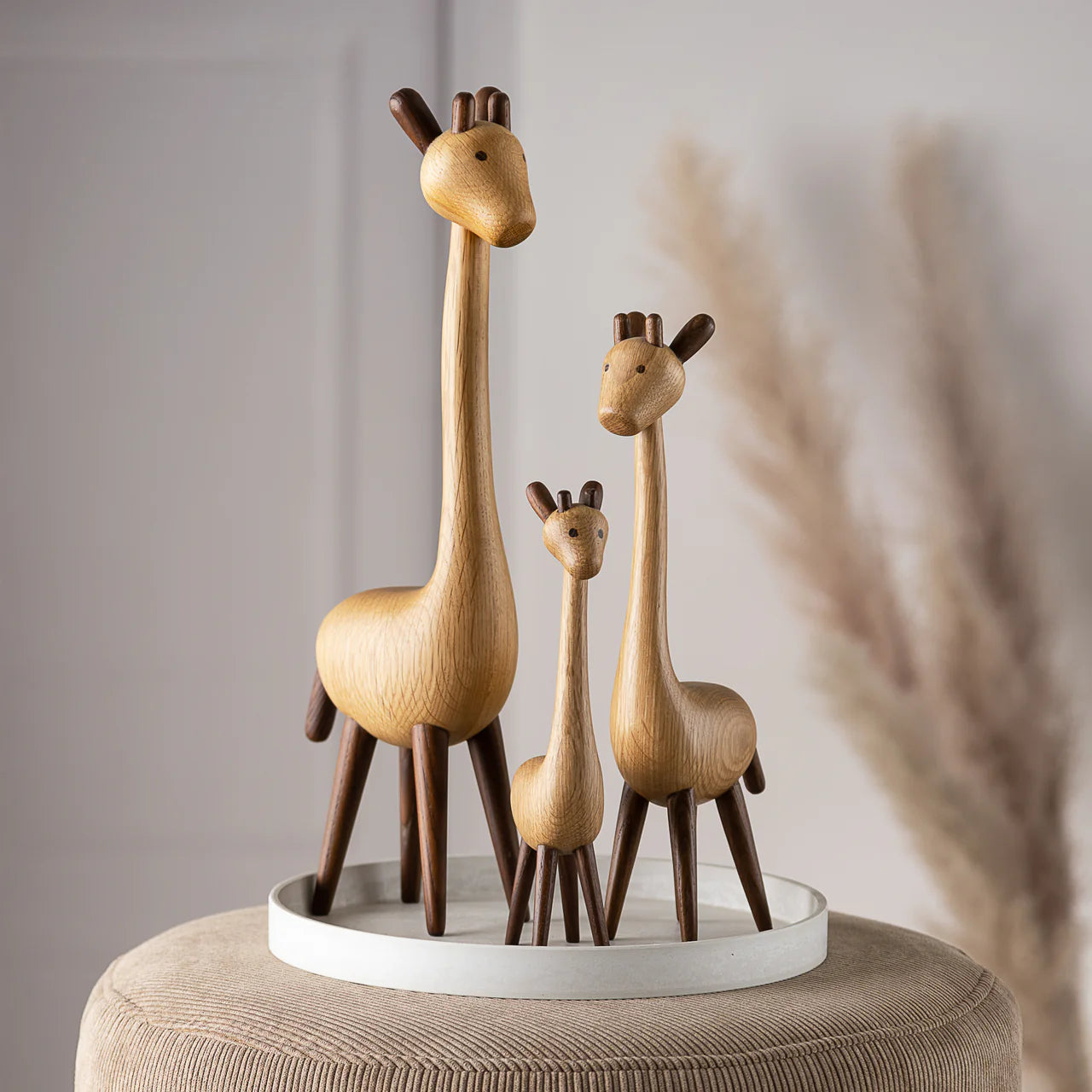 Giraffe aus Eiche