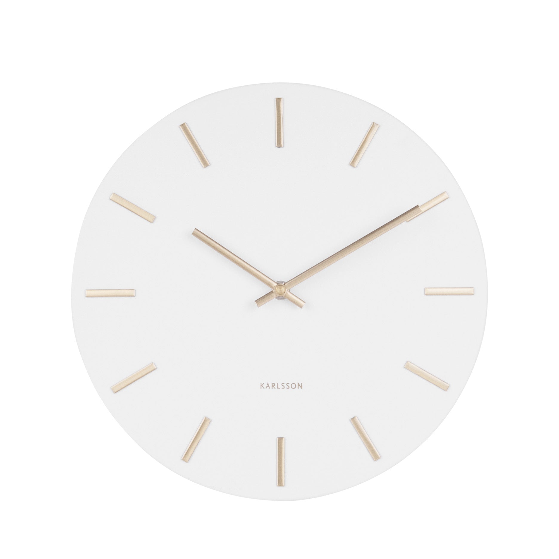 Charm Wanduhr Ø 30 cm Weiß