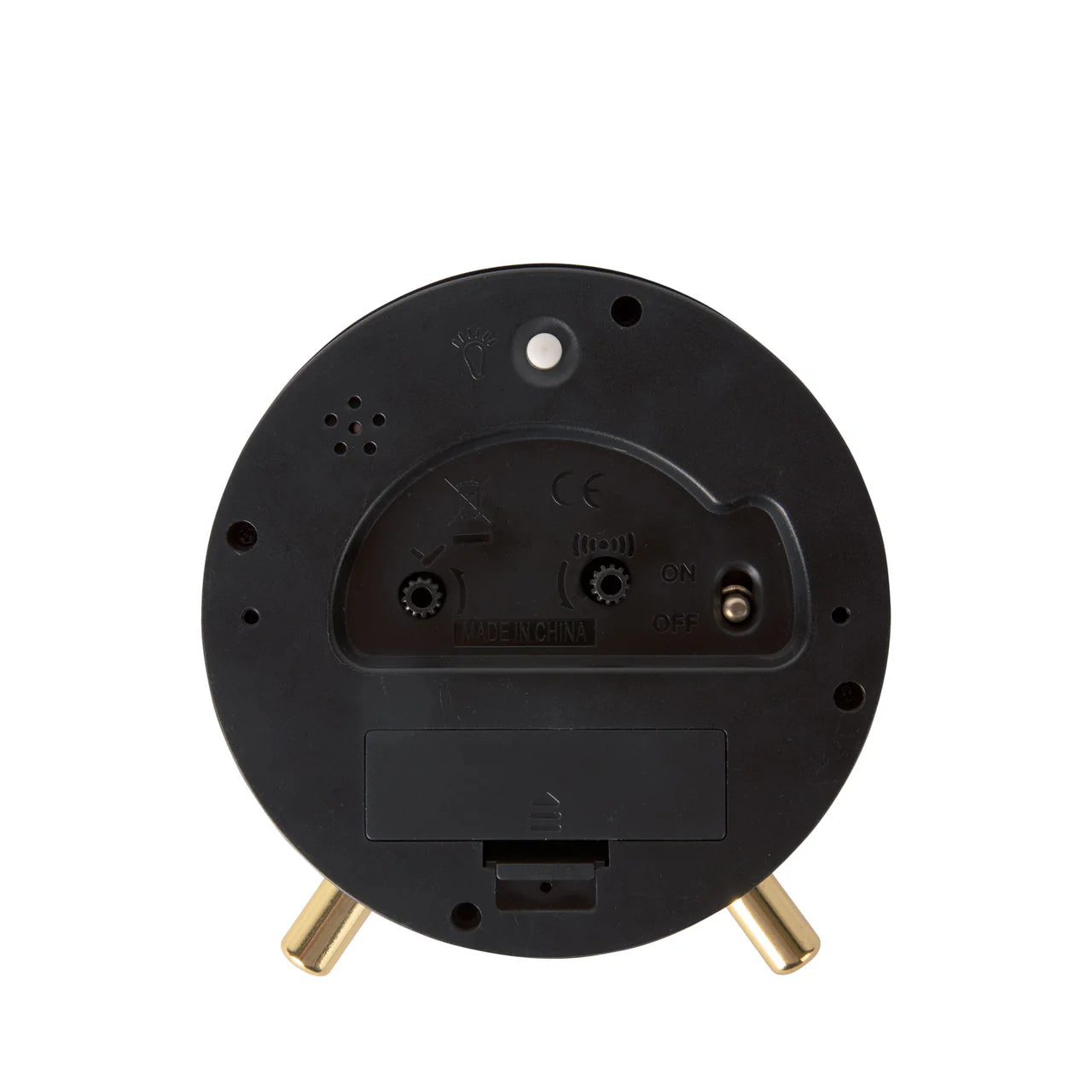 Gold Disc Wecker Schwarz