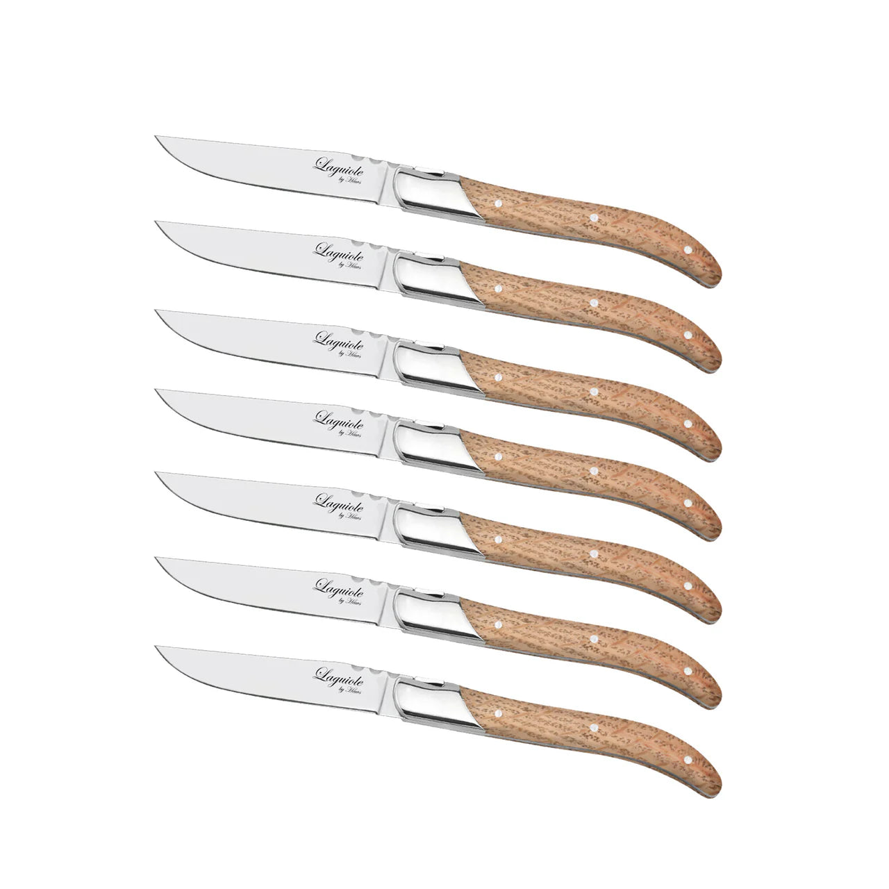 Steakmesser 6 Stück Eiche