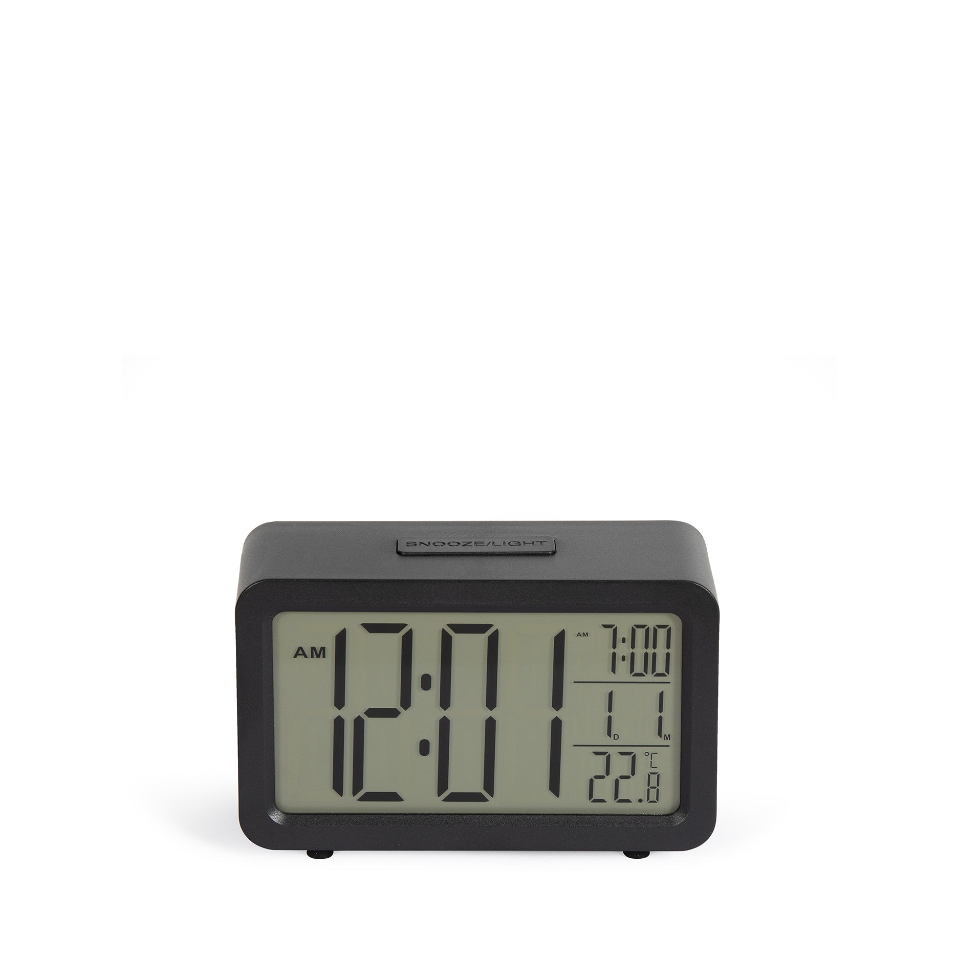 Digitaler Wecker Schwarz