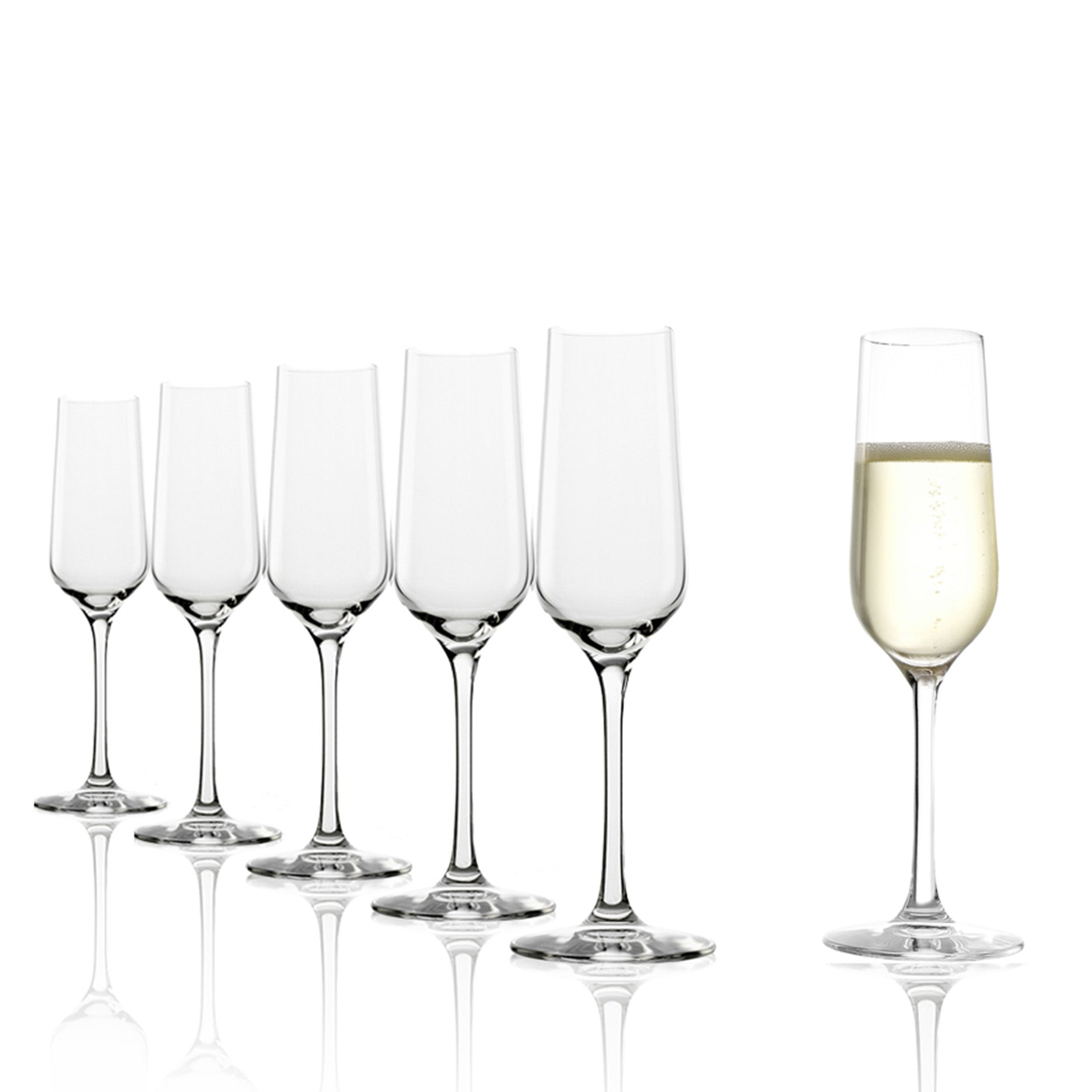 Revolution Champagnergläser 200 ml – 6er-Set